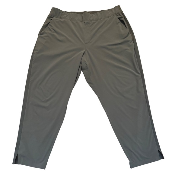 Athleta Brooklyn Ankle‎ Pants Olive Green Casual Commute Size 18 - Picture 1 of 10